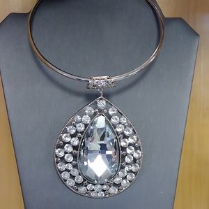 Crystal Teardrop Necklace